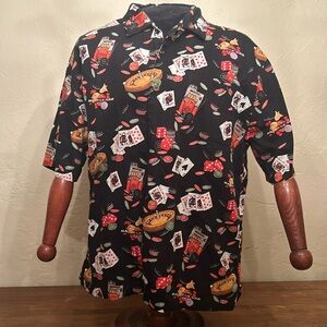 Chillwear casino-themed shirt.